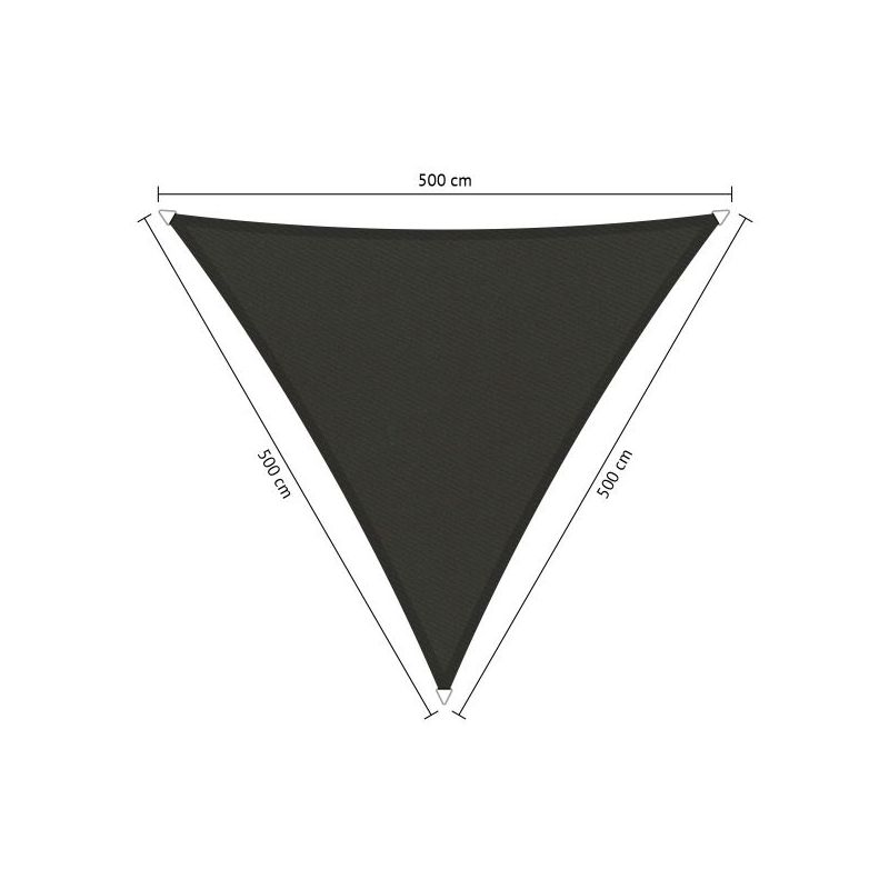 Shadow Comfort waterafstotend, driehoek 5x5x5,m Warm grey
