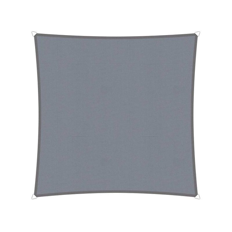 Compleet pakket: Sunfighters waterdicht 4x4m Grijs met RVS Bevestigingsset en buitendoekreiniger