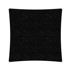 Compleet pakket: Sunfighters vierkant 5x5m Zwart met RVS Bevestigingsset en buitendoekreiniger