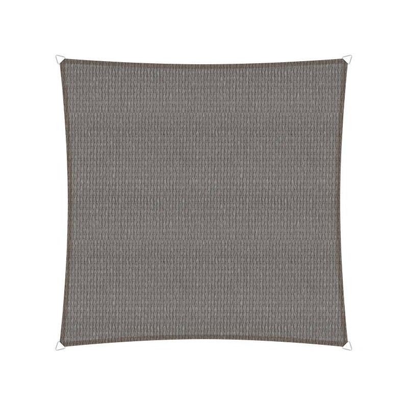 Compleet pakket: Sunfighters vierkant 4.2m Grijs met RVS Bevestigingsset en buitendoekreiniger