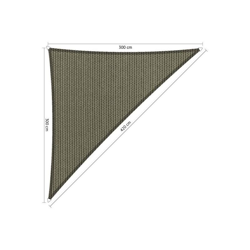 Shadow Comfort driehoek 90° 3x3x4,2 Desert Storm