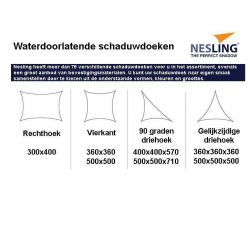 Nesling coolfit 3,6x3,6 Sneeuwwit