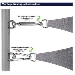 Nesling coolfit 3,6x3,6 Sneeuwwit