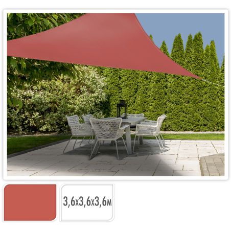 Schaduwdoek 3.6X3.6X3.6 Terra