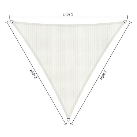 Shadow Comfort driehoek 6x6x6m Mineral White