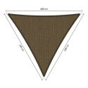 Shadow Comfort driehoek 6x6x6m Japanese Brown