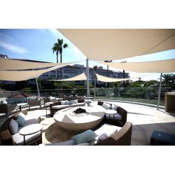 Umbrosa Ingenua schaduwdoek driehoek 4x4x4 m solidum canvas