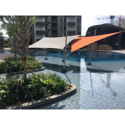 Umbrosa Ingenua schaduwdoek driehoek 4x4x4 m solidum grey