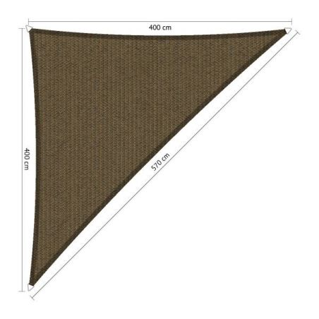 Shadow Comfort 90 graden driehoek 4x4x5,7m Japanese Brown