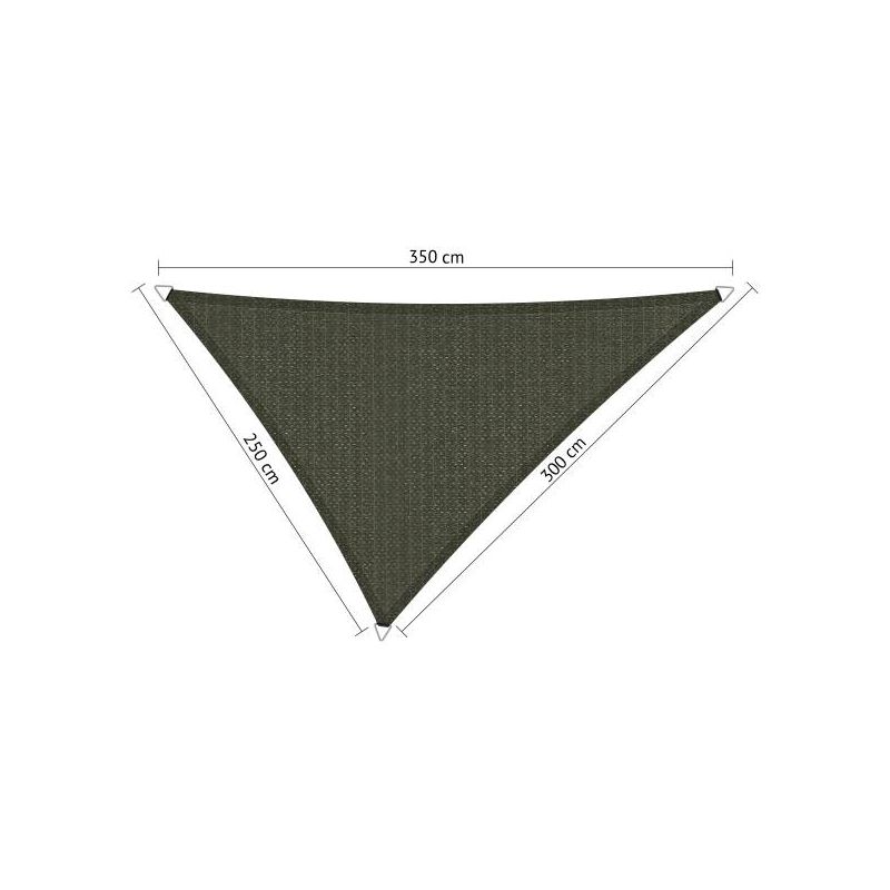 Shadow comfort driehoek Deep Grey 2,5x3x3,50m