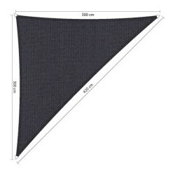 Shadow comfort driehoek Carbon black 3x3x4,2m