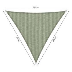 Shadow comfort driehoek Moonstone Green 2,00x2,00x2,00m