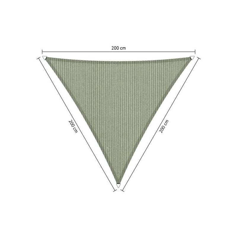 Shadow comfort driehoek Moonstone Green 2,00x2,00x2,00m