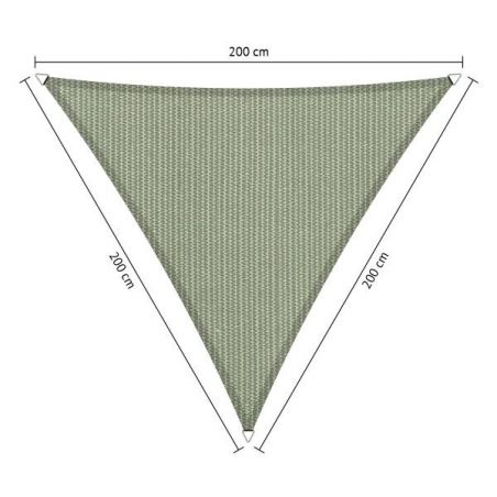 Shadow Comfort driehoek 2x2x2m Moonstone Green