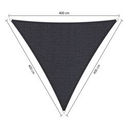 Shadow comfort driehoek Carbon Black 4,00x4,00x4,00m