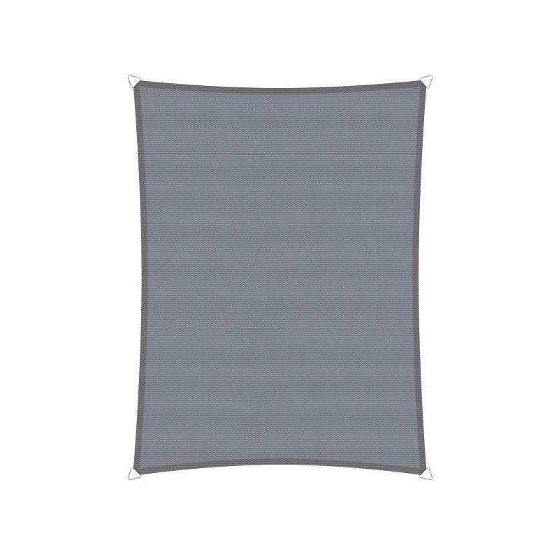 Compleet pakket: Sunfighters rechthoek 3x4m Grijs met RVS Bevestigingsset en buitendoekreiniger