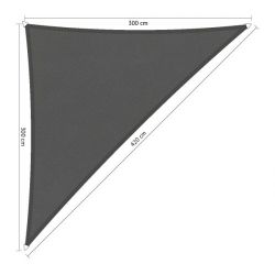 Shadow Comfort waterafstotend, driehoek 3x3x4,2m Vintage grey