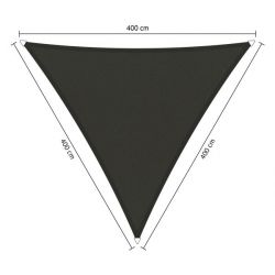 Shadow Comfort waterafstotend, driehoek 4x4x4,m Warm grey