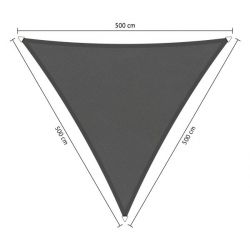 Shadow Comfort waterafstotend, driehoek 5x5x5,m Original Camel