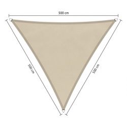 Shadow Comfort waterafstotend, driehoek 5x5x5,m Island White