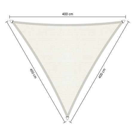 Shadow Comfort driehoek 4x4x4m Arctic White