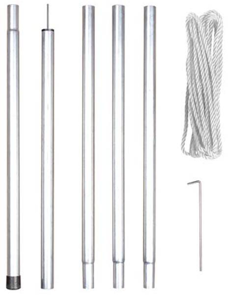 Afbeelding van Mast voor schaduwdoek 2,5 meter met scheerlijn