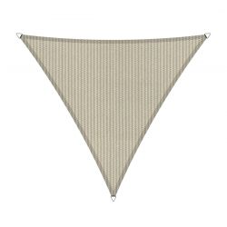 Compleet pakket: Shadow Comfort driehoek 3,6x3,6x3,6m Sahara Sand met RVS Bevestegingsset en buitendoek reiniger