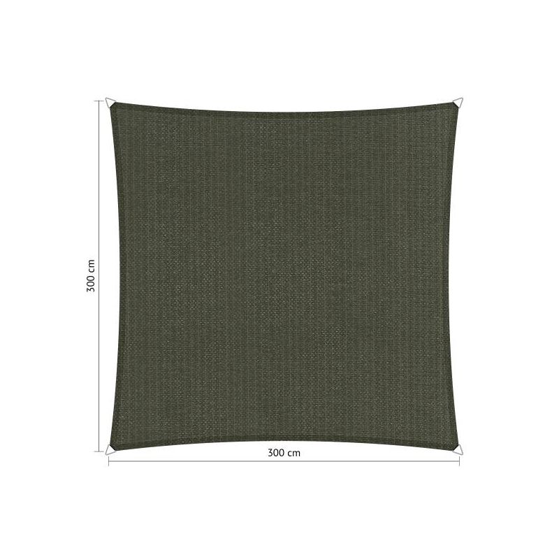 Shadow Comfort vierkant 3x3m Deep Grey