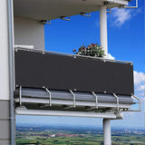 Balkon scherm donkergrijs