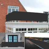 Balkon scherm donkergrijs