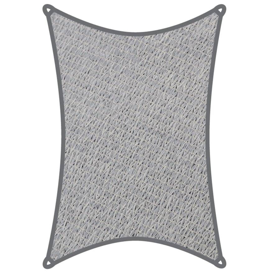 Coolaroo schaduwdoek rechthoek 5x3m Grijs