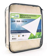 NC outdoor schaduwdoek driehoek 3.6m Wit