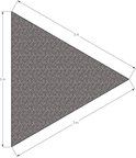 Schaduwdoek driehoek 3x3x3 grijs