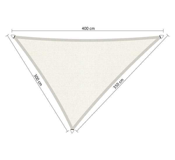 Shadow Comfort driehoek Arctic 3x3,5x4 m Arctic White