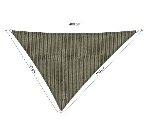 Shadow Comfort driehoek 3x3,5x4m Desert Storm