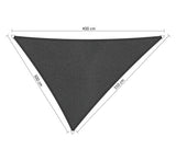Shadow Comfort driehoek 3x3,5x4m Carbon Black