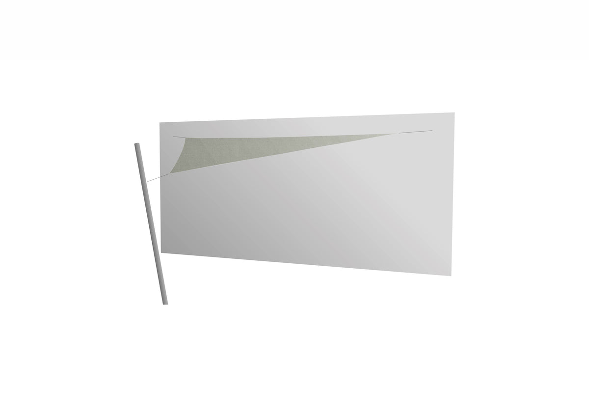 Umbrosa Ingenua schaduwdoek driehoek 4x4x4 m solidum grey