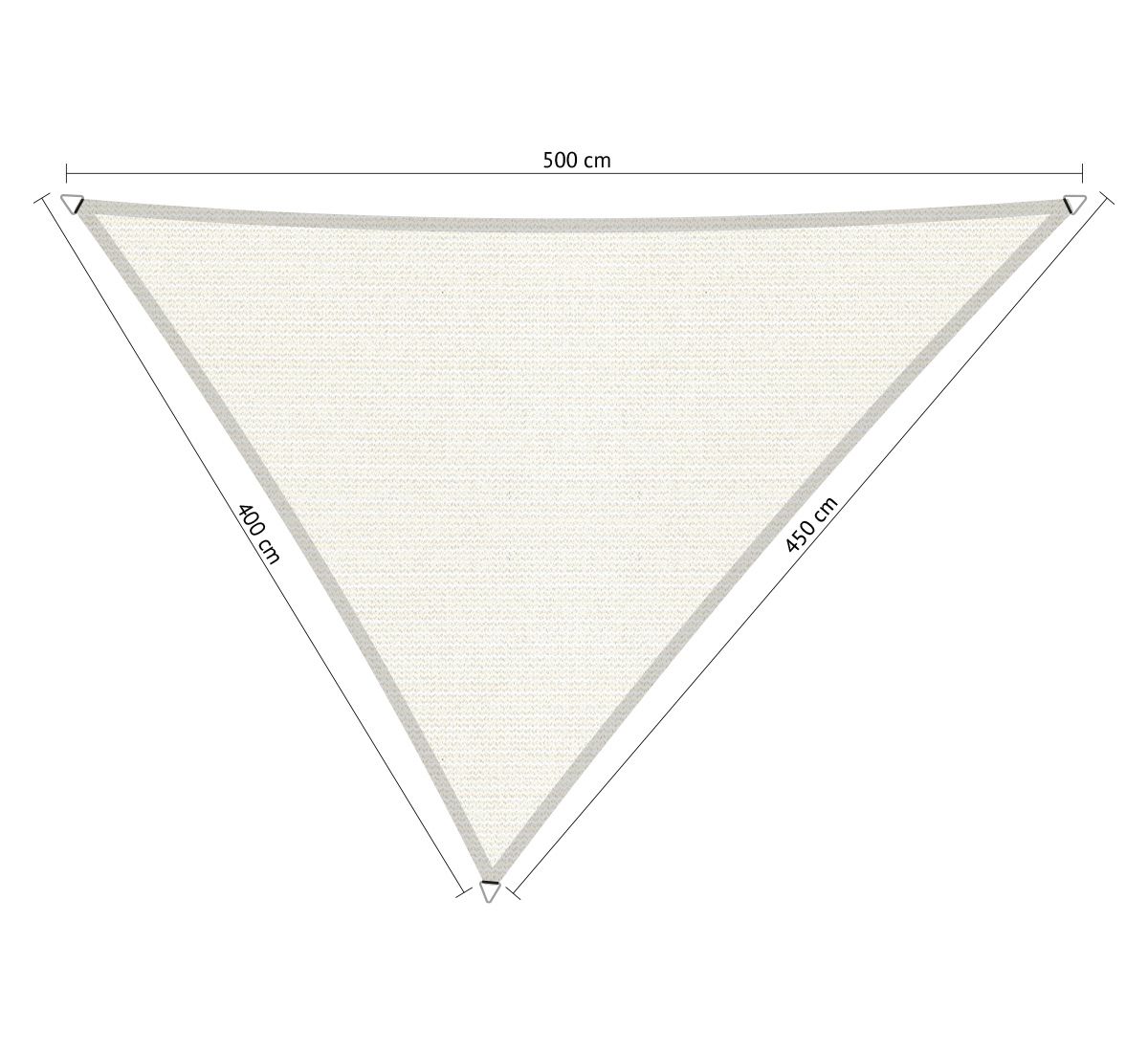 Shadow Comfort driehoek 4x4,5x5m Arctic White