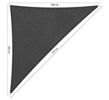 Shadow Comfort 90 graden driehoek 4x4x5,7m Carbon Black