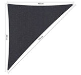 Shadow Comfort 90 graden driehoek 4x4x5,7m Carbon Black