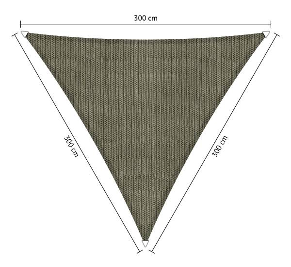 Shadow Comfort driehoek 3x3x3m Desert Storm