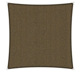 Compleet pakket: Shadow Comfort vierkant 5x5 Japanese Brown met RVS Bevestigingsset en buitendoekreiniger