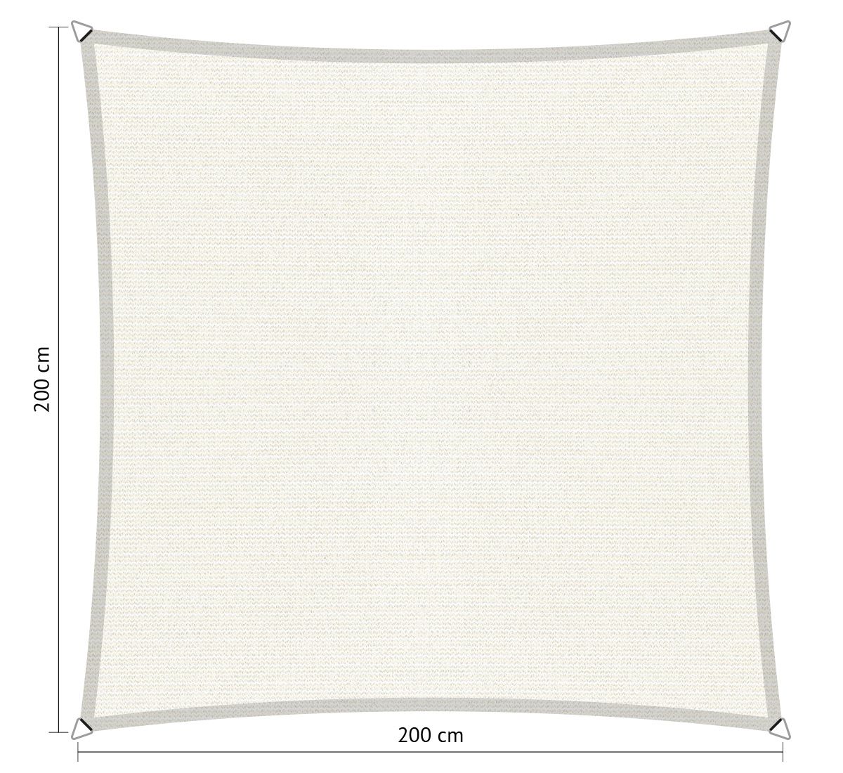 Shadow Comfort vierkant 2x2m met bevestigingset