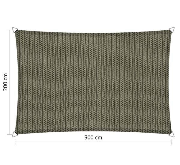 Shadow Comfort rechthoek 2x3m Desert Storm