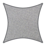 Coolaroo schaduwdoek vierkant 5,4x5,4m Grijs met Bevestingsset