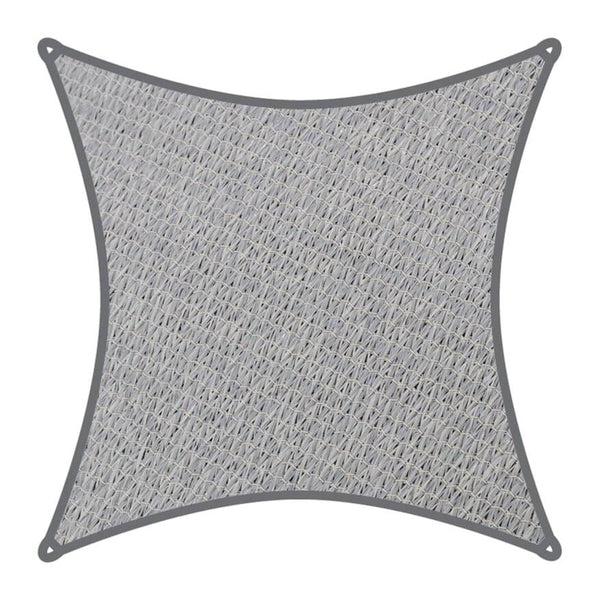 Coolaroo schaduwdoek vierkant 5,4x5,4m Grijs met Bevestingsset