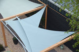 Shadow Comfort driehoek 3x3,5x4m Desert Storm met Bevestigingsset