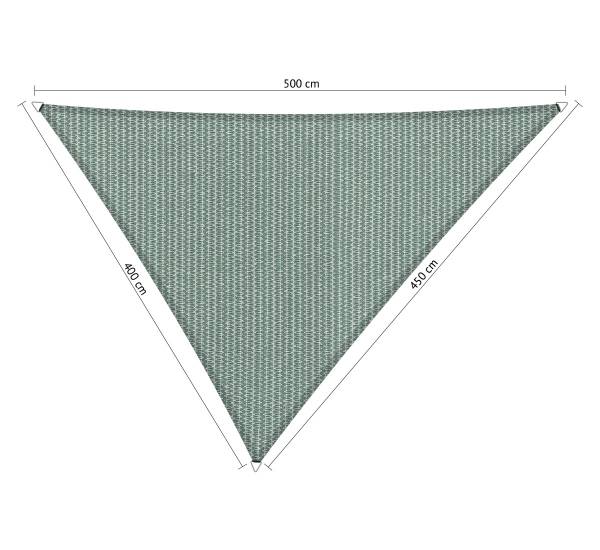 Shadow Comfort driehoek 4x4,5x5m Country Blue met Bevestigingsset