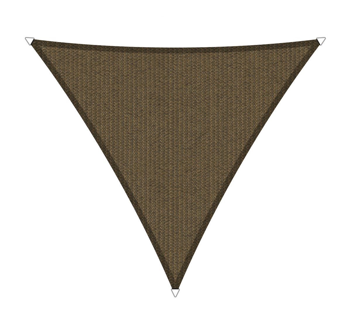 Shadow Comfort driehoek 5x5x5m Japanese Brown met bevestigingsset