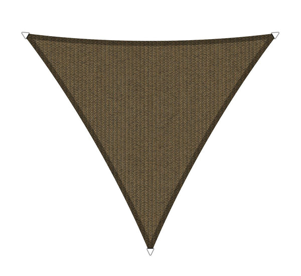 Shadow Comfort driehoek 5x5x5m Japanese Brown met bevestigingsset